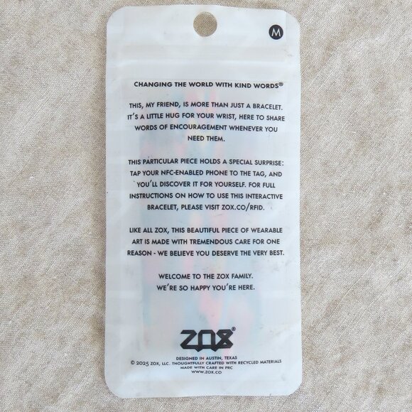 ZOX 'Let Them' Affirmation Bracelet SIZE Medium NEW - Colorful - Picture 6 of 7